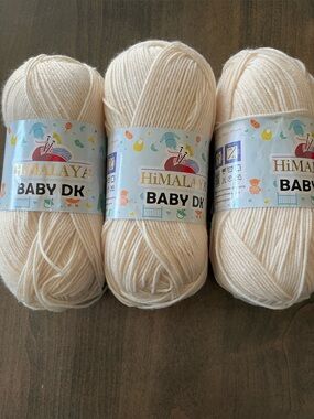 Himalaya Baby DK Yarn
Color: Cream
3 Skeins